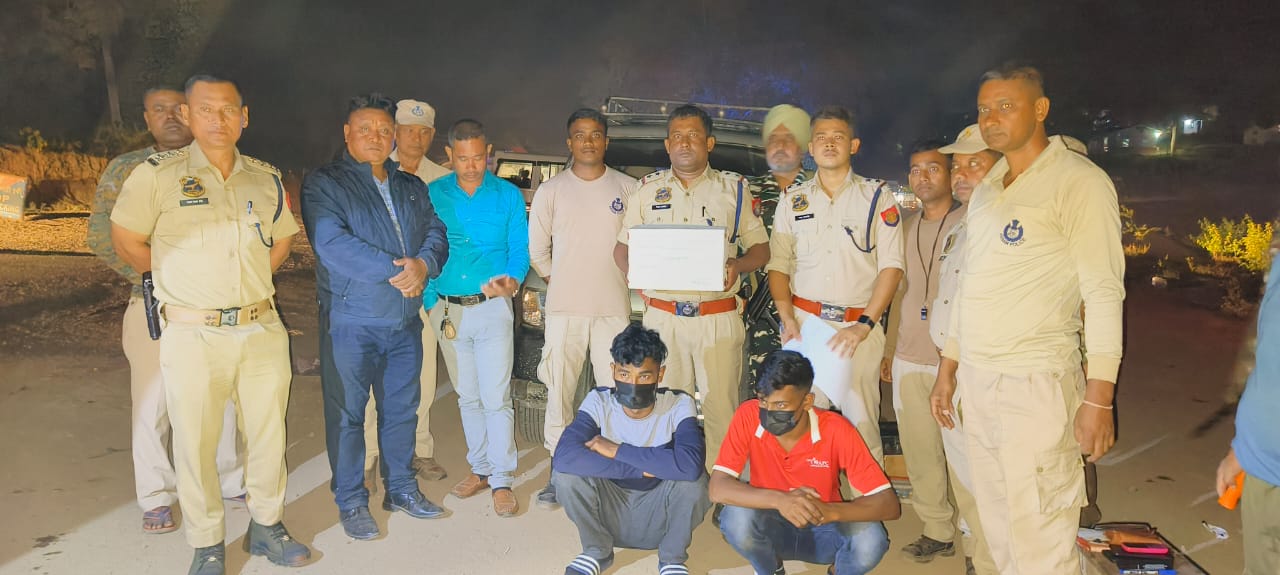 Drugs seized I ডিলাইত সন্দেহযুক্ত হেৰইন সহ দুজনক আটক আৰক্ষীৰ 3 ডিলাই