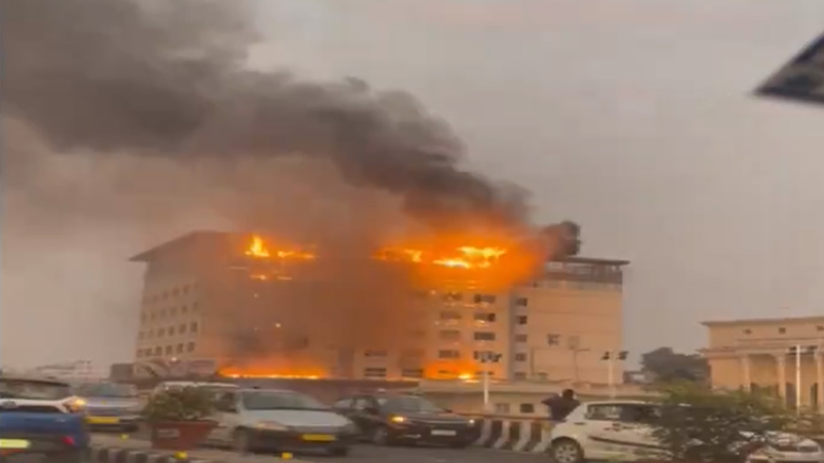 Fire at Ankura Hospital in Hyderabad