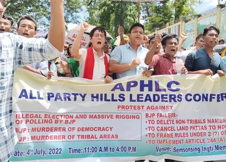 Electoral Contest Heats Up: APHLC Asserts Indigenous Rights and Questions Officials' Tenure Amidst BJP Campaigning 1 Electoral Contest Heats Up: APHLC Asserts Indigenous Rights and Questions Officials’ Tenure Amidst BJP Campaigning