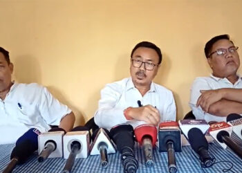 Congress Press conference : পিজিআৰ-ভিজিআৰ ভূমিৰ অবৈধ বেদখলকলৈ দুই পাৰ্বত্য জিলা কংগ্ৰেছৰ যুটীয়া সংবাদমেল